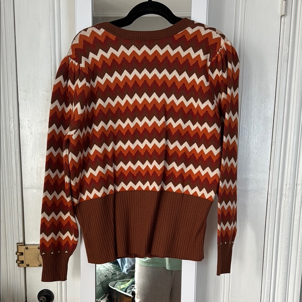NWOT Vintage Chevron Sweater - Picture 5 of 7